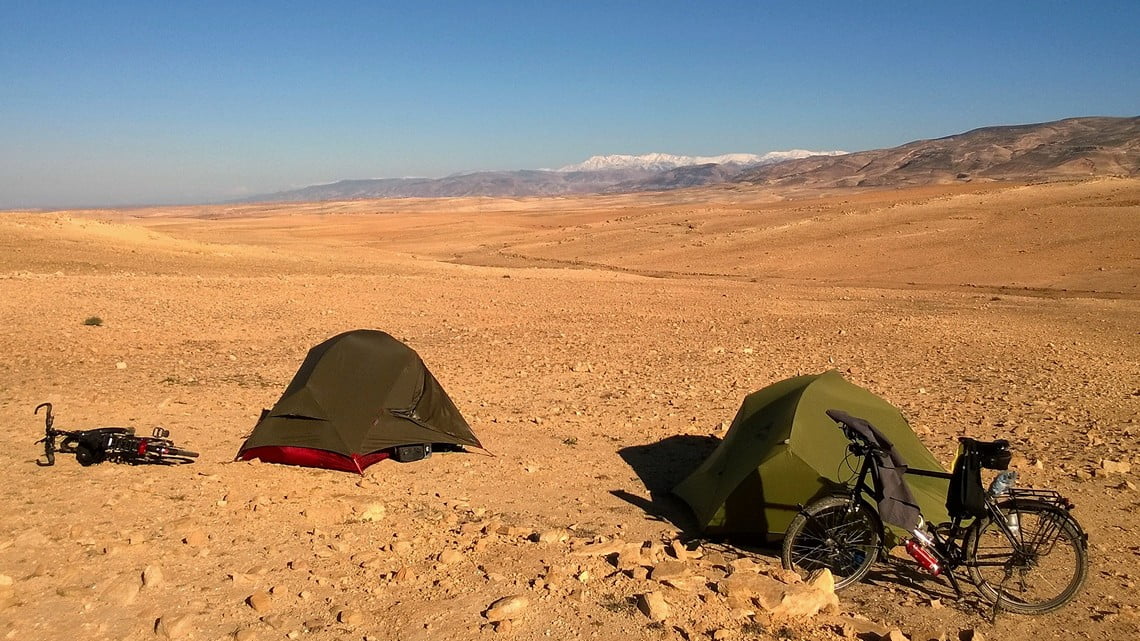 tents in Morocco desert
