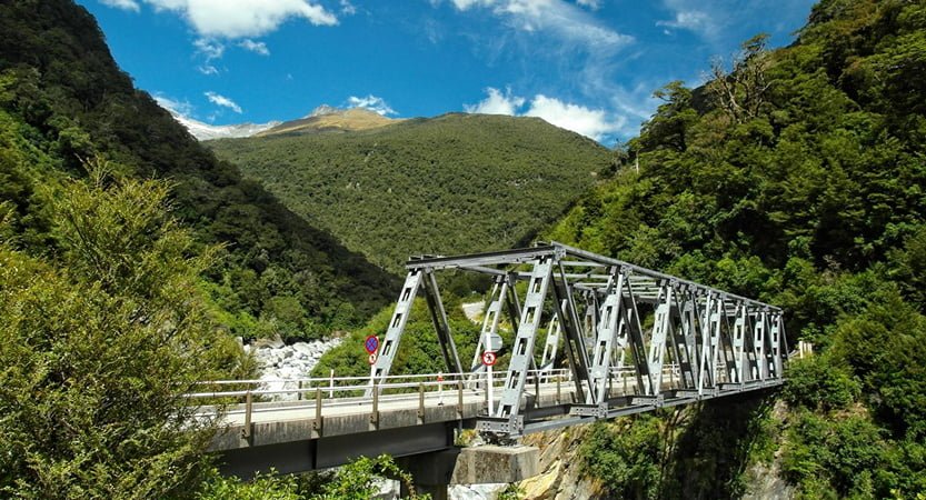 Iron Bridge in New Zealand