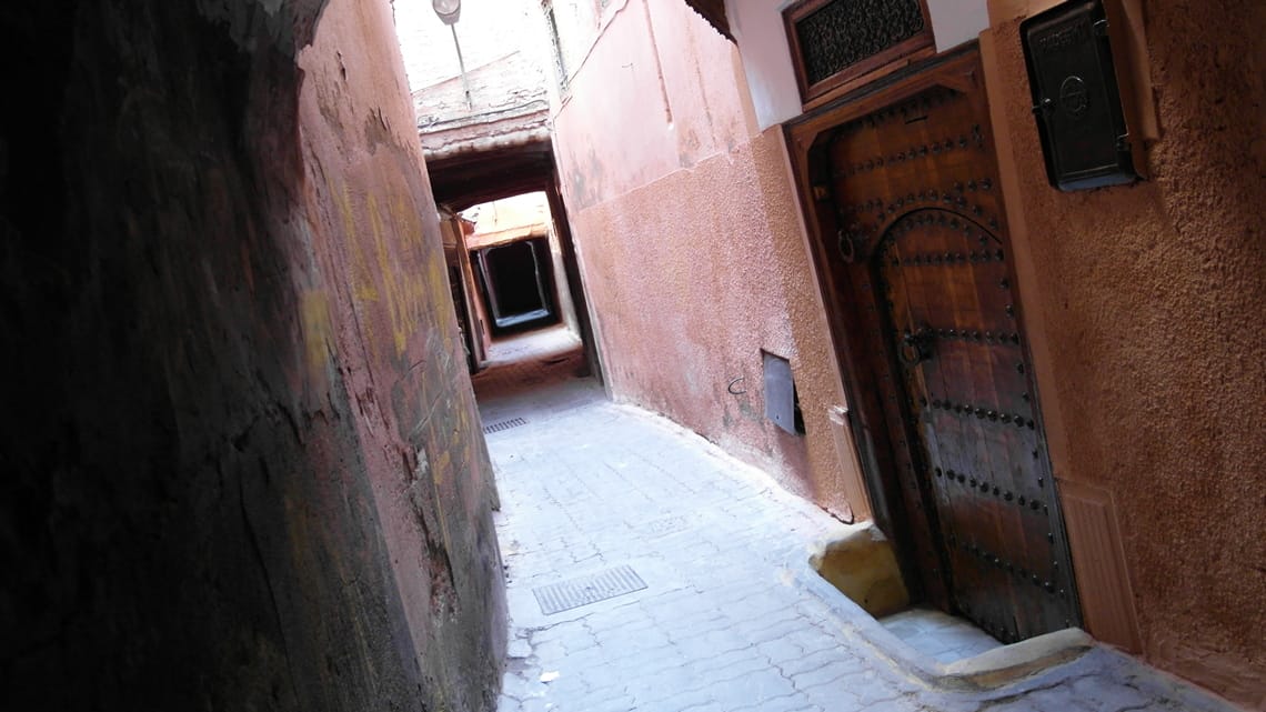 Marrakech alley and door